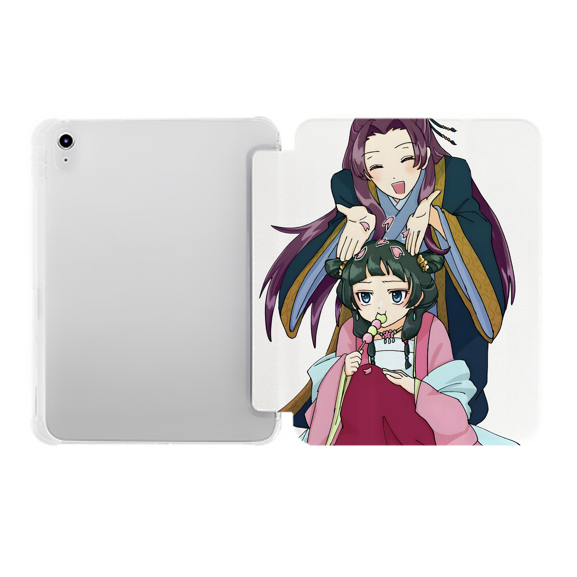 （画像用） 薬屋のひとりごと The Apothecary Diaries IPad ケース ペン収納付き 三つ折りスタンド PUレザー×シリコン 対応機種9.5/10.5/10.9インチ